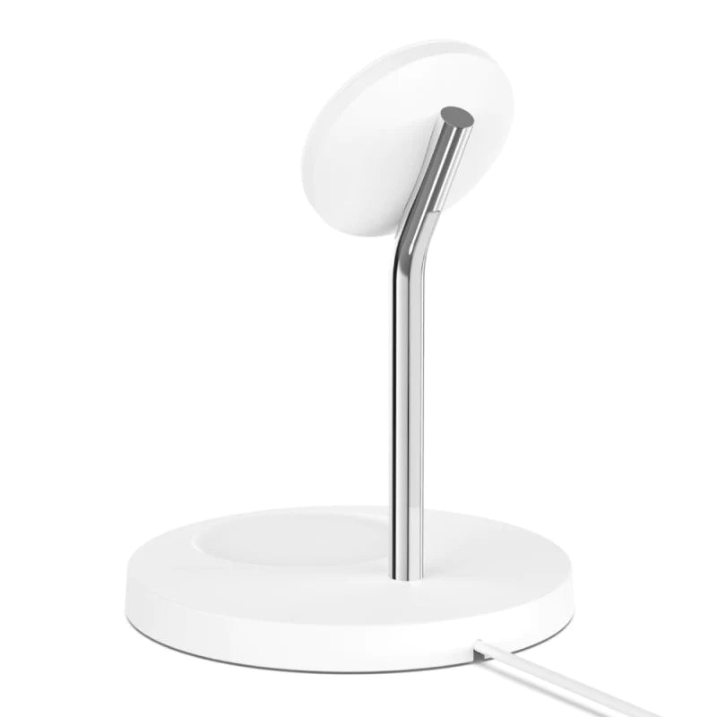 Belkin Boost Charge Pro 2-in-1 Wireless Charger Stand With Magsafe - White