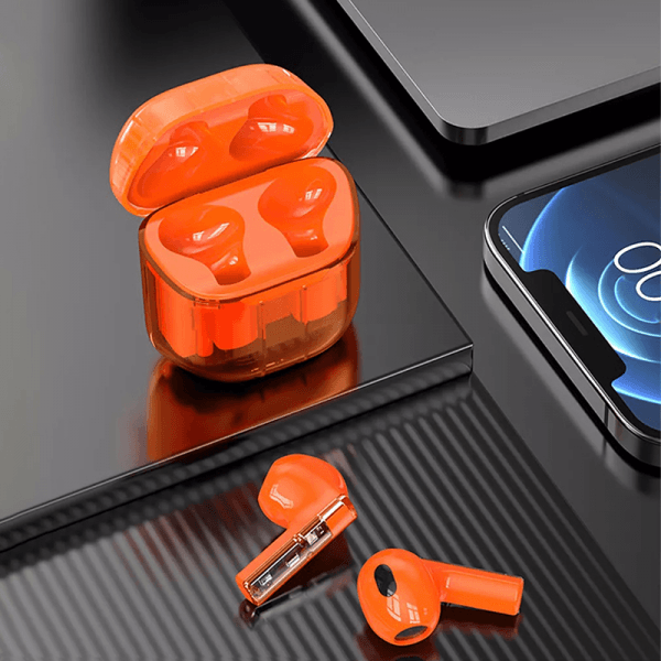 WIWU Ghost Appearance TWS Earbuds - Orange WIWU Ghost Appearance TWS Earbuds - Orange