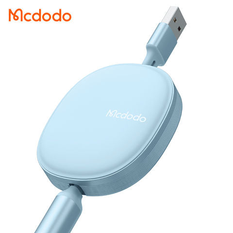 Mcdodo New 3 in 1 Data Cable Restractable Nylon Braided 6Amp USB Cable 1.2M For iphone micro type c