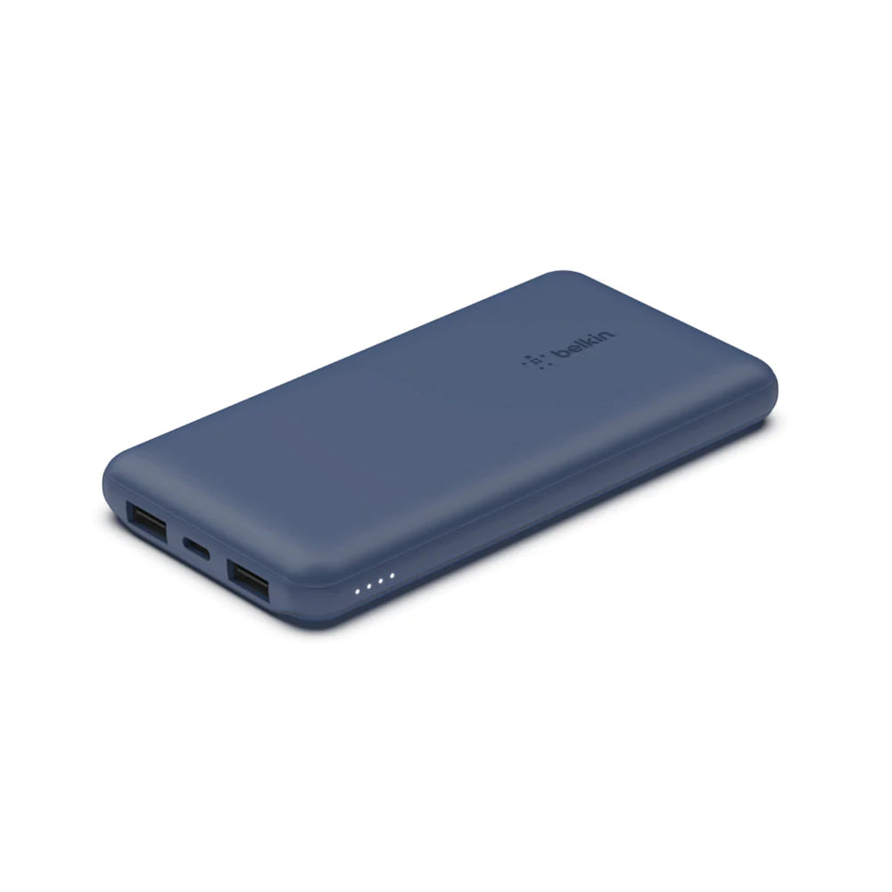 Belkin 10K Power Bank with USB-C 15W, Dual USB-A, 15cm USB-A to C Cable