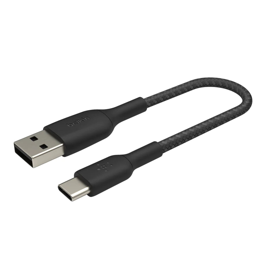 Belkin BOOST  Lightning to USB-A Cable_Braided, 0,15M, Black