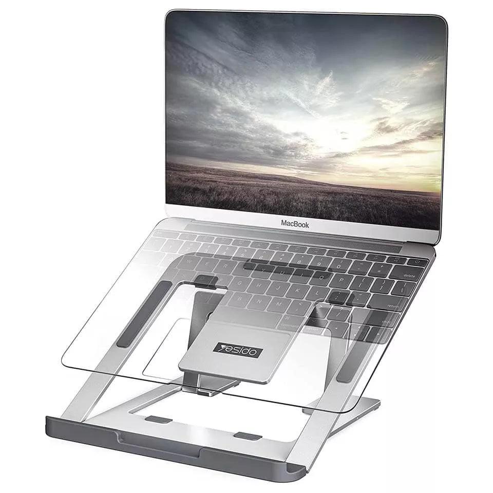 Yesido LP02 Laptop Stand with Adjustable Angles & Ventilation - Silver Yesido LP02 Laptop Stand with Adjustable Angles & Ventilation - Silver