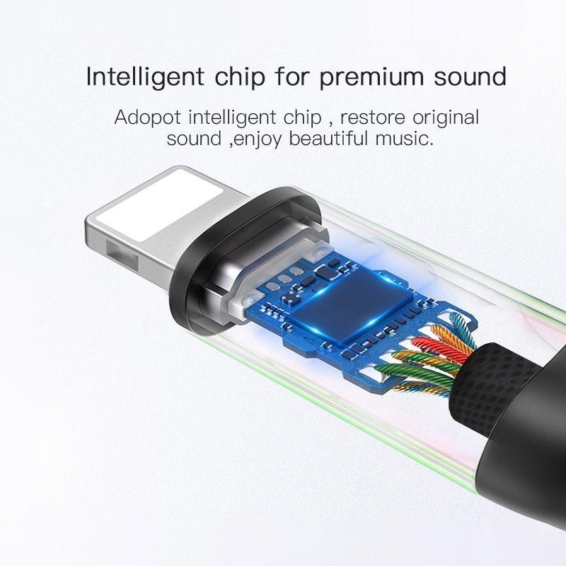 Yesido YAU 21 Audio Adapter 8 pin to 3.5mm - Grey