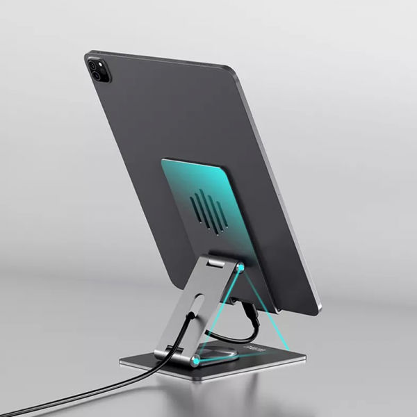 WIWU ZM106 DESKTOP ROTATION STAND FOR MOBILE PHONE AND TABLET - SPACE GRAY